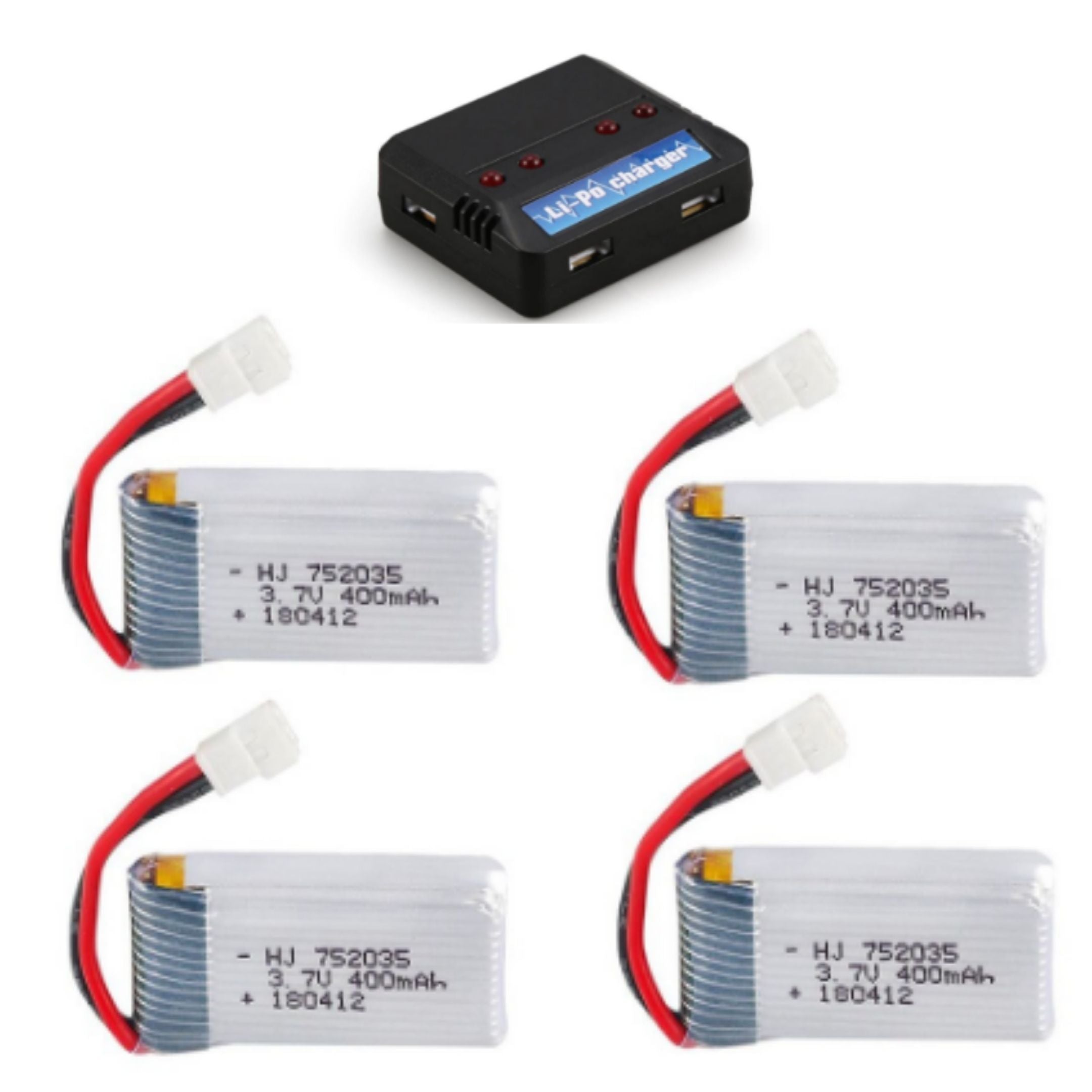 jjr c 3.7v 400mah 30c lipo battery AKZYTUE 802030 with PH2.0mm JST Connector : Health & Household backup power JJRC H31 RC Quadcopter Spare